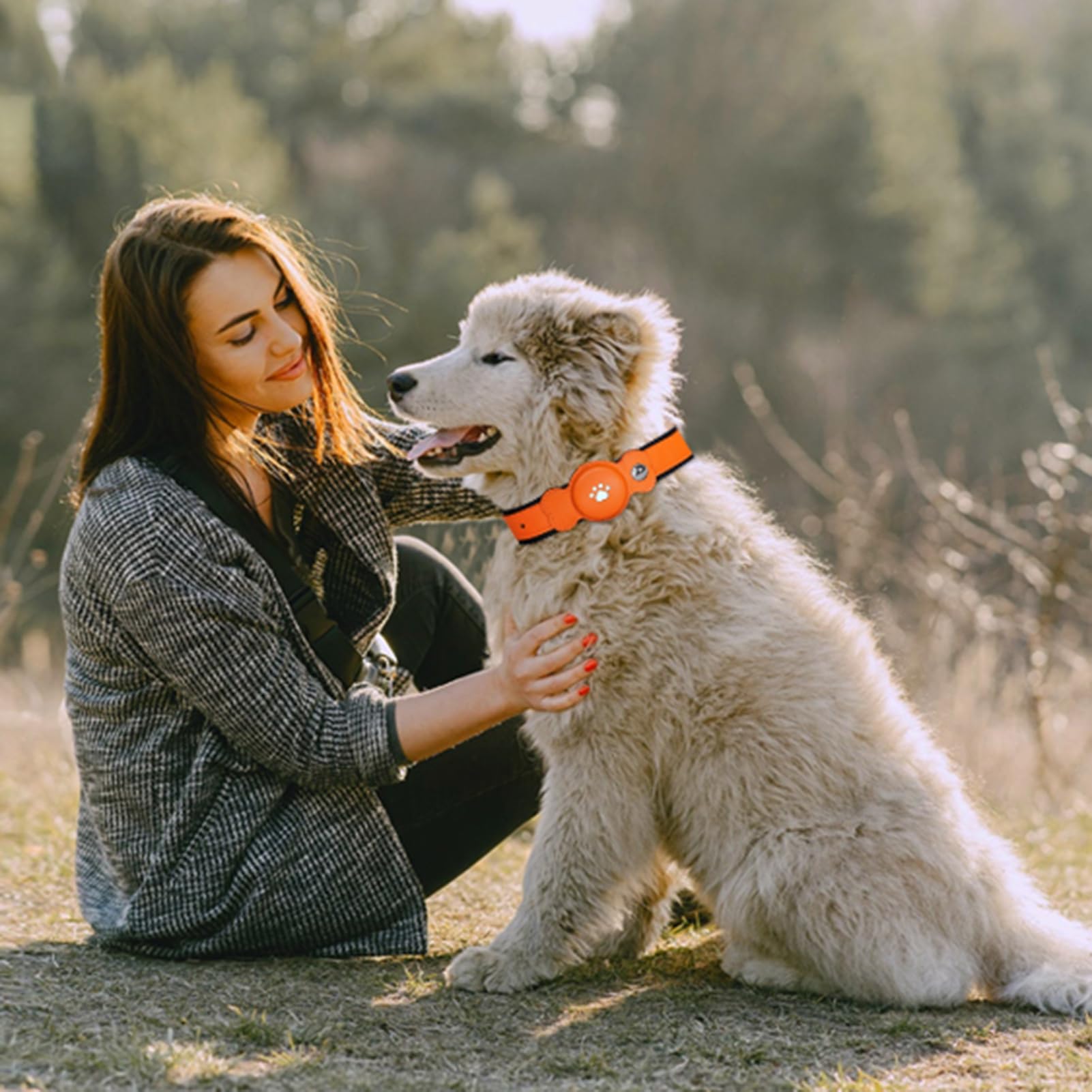 Collier pour animal de compagnie avec traqueur GPS, collier pour animal de compagnie avec GPS étanche, suivi réel de localisation, longue durée de vie, collier réglable pour animal domestique