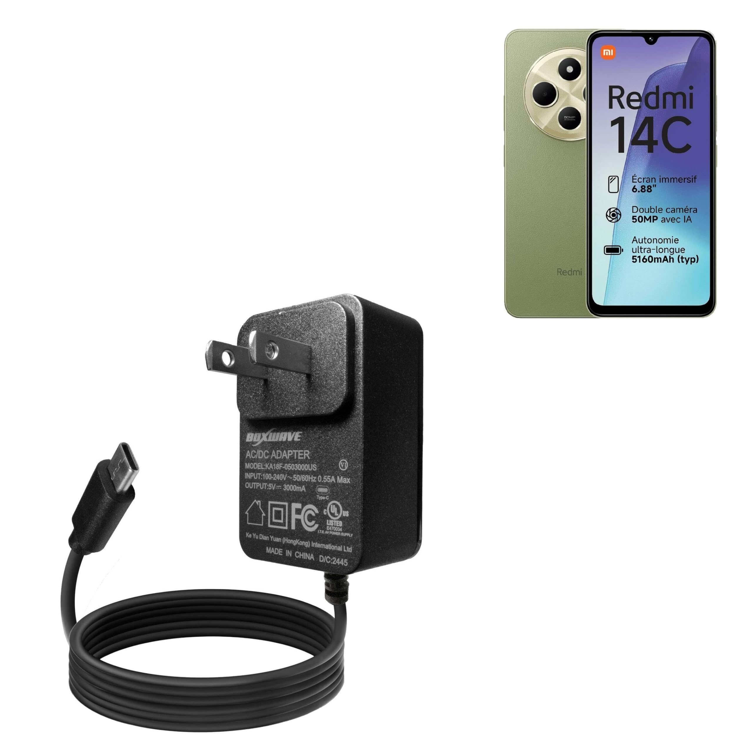 Amazon.com: BoxWave Charger Compatible with Xiaomi Redmi 14C