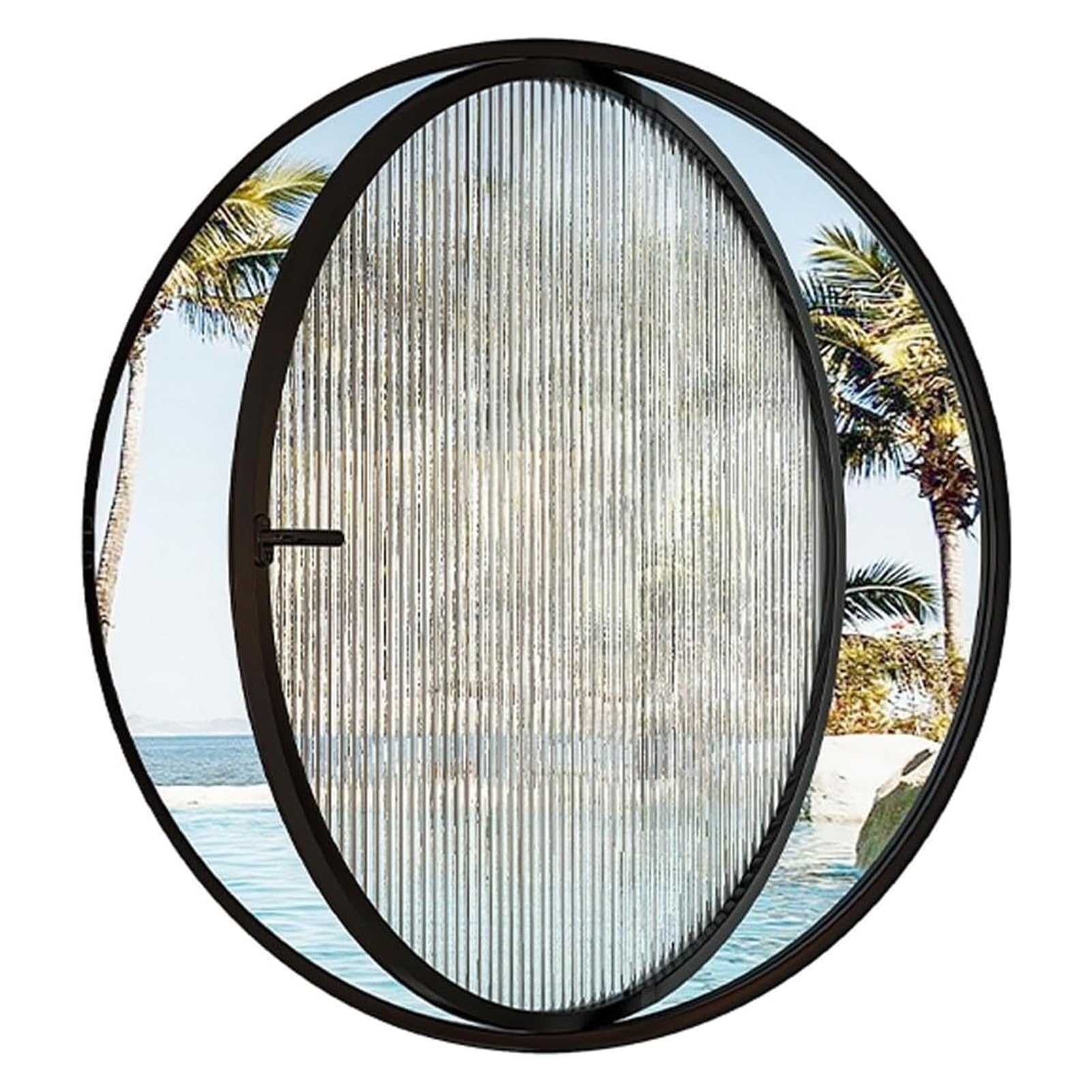 Ventana ojo de buey giratoria con cristal Changhong para baño y cocina