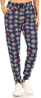 Leggings Depot Premium Women's Joggers Popular Print High Waist Track Pants (S-XL) BAT5
