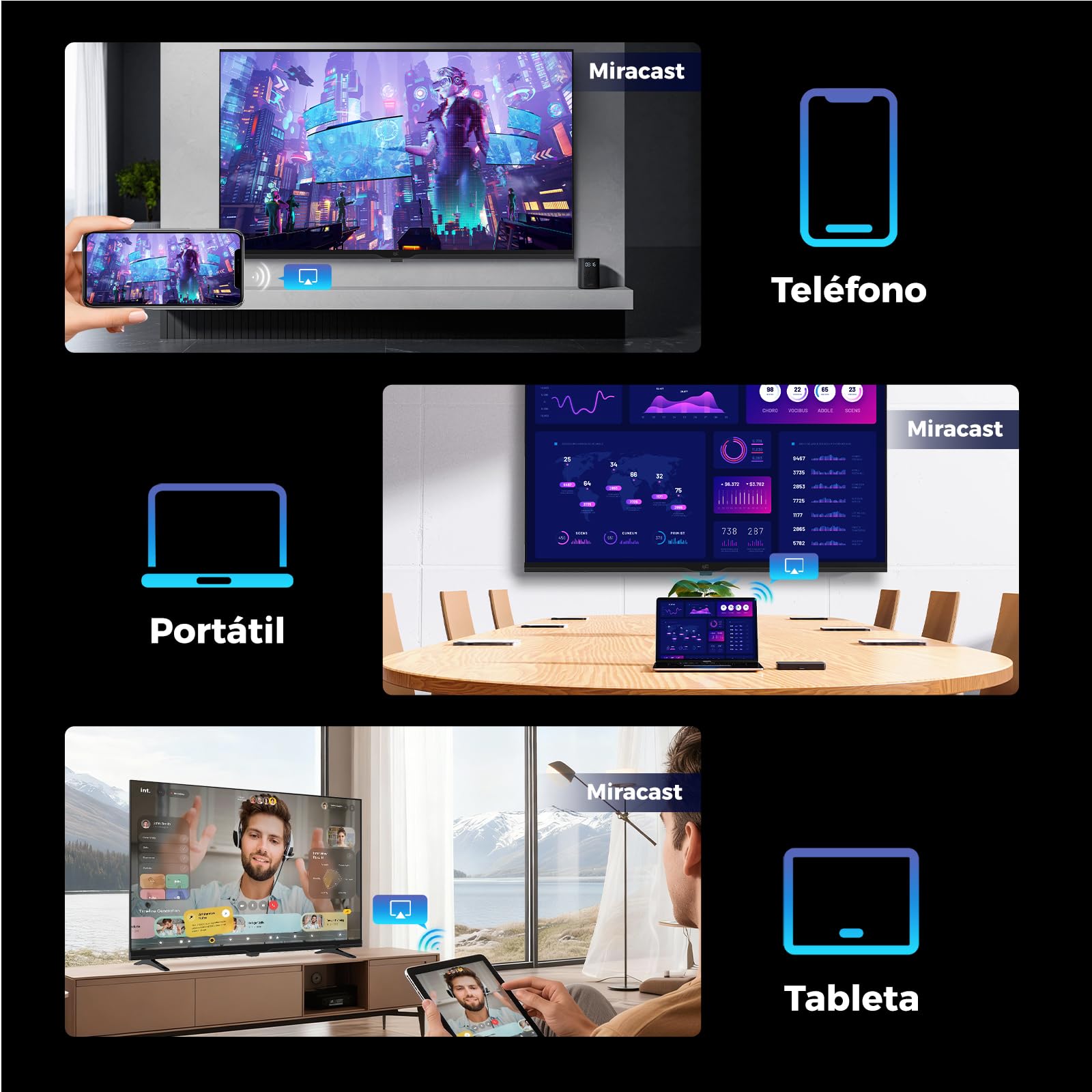 FPD Smart TV 43 Pulgadas Televisor Full HD 1080p Tizen OS Pantalla Plana | 350+ canales gratis Samsung TV Plus, Audio Dolby, HDR10, Gaming Hub juegos en la nube, SmartThings, Miracast