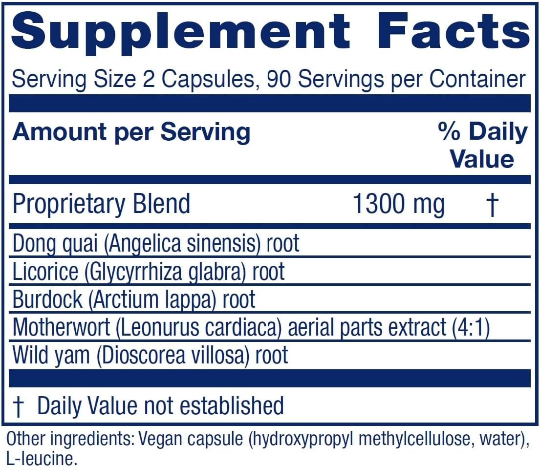 Vitanica Women's Phase II, Menopause Support, Vegan, 180 Capsules