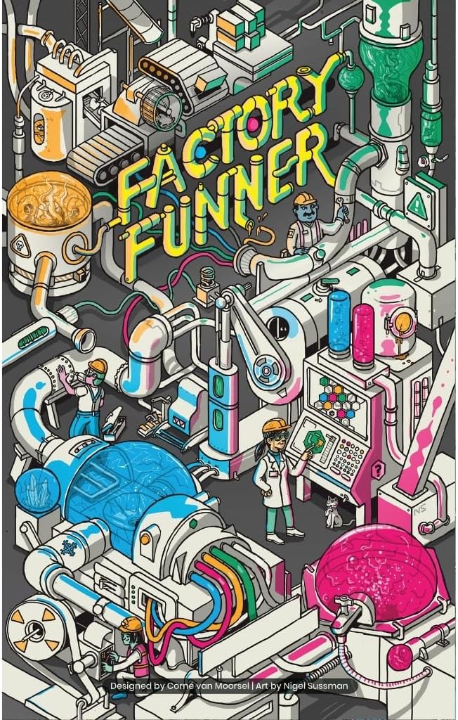 Factory Funner - Board Game - 1-6 Players - 20-40 Minute Play Time