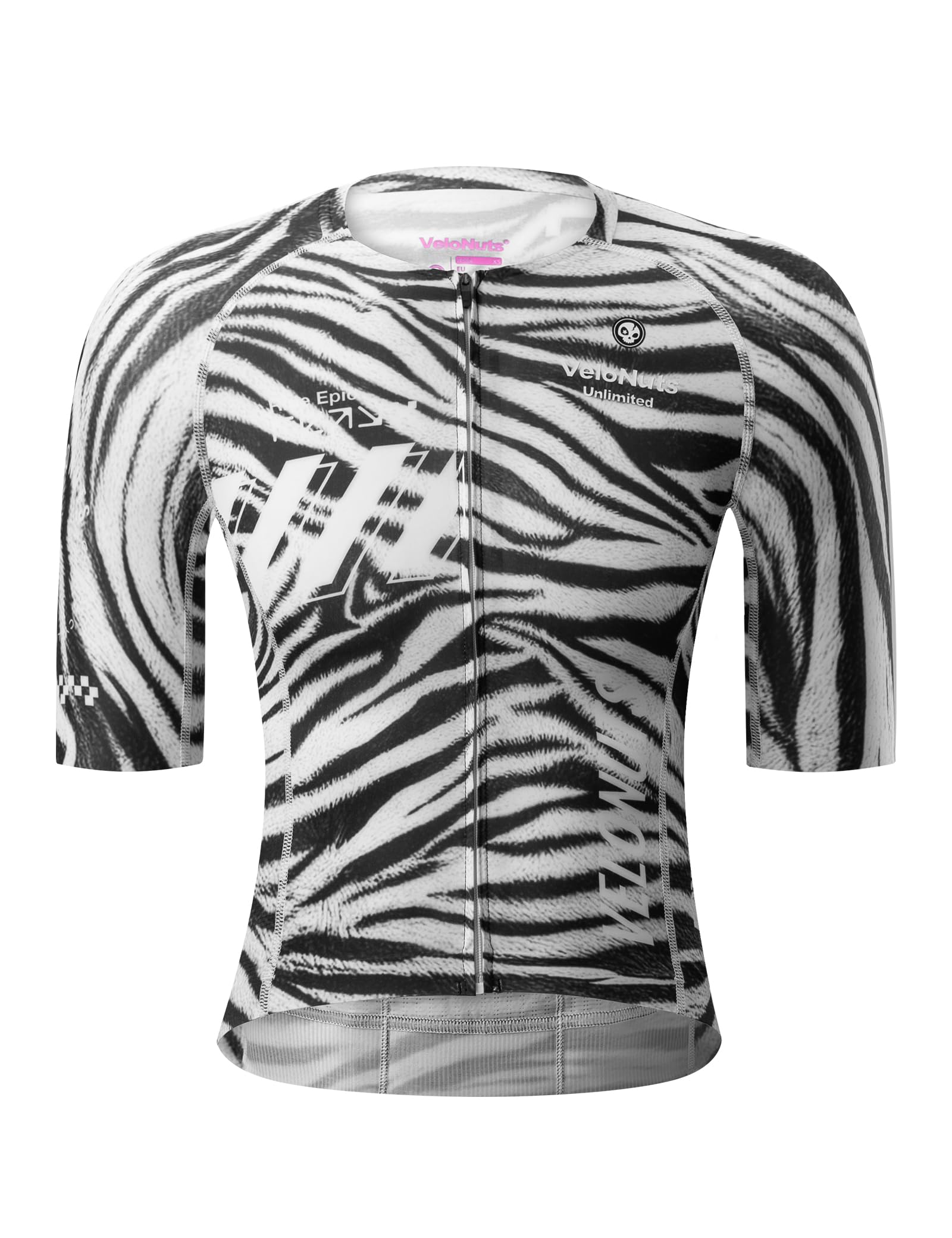 Fahrradtrikot Damen Kurzarm Ultra Kurz mit Mesh Seiten | Radtrikot Shirt, Atmungsaktiv Schnelltrocknend, 3 Rückentaschen, Ergonomische Passform, für Rennrad MTB, Sommer, S, Schwarz