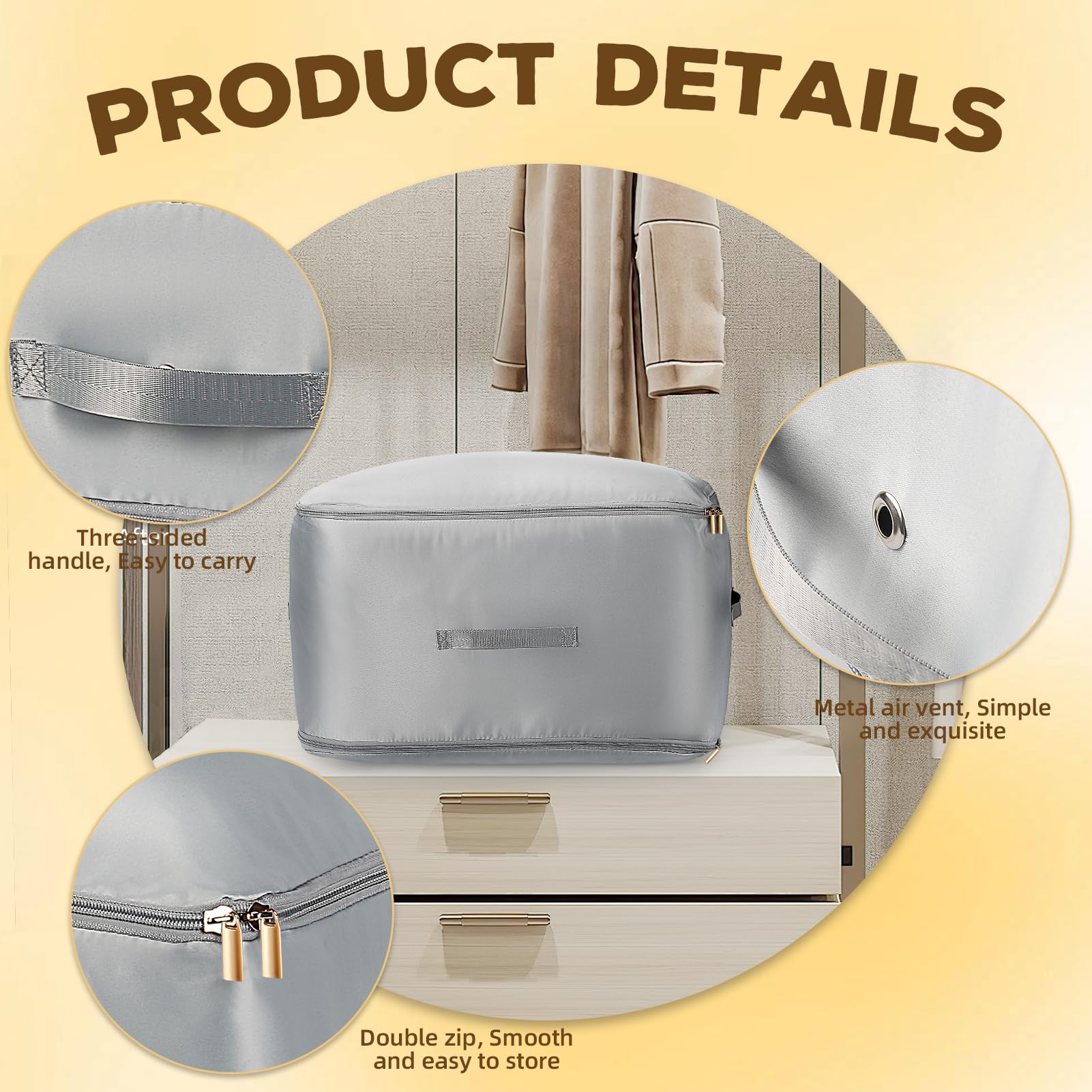 Borsa organizer autocomprimente per piumini, vestiti, coperte