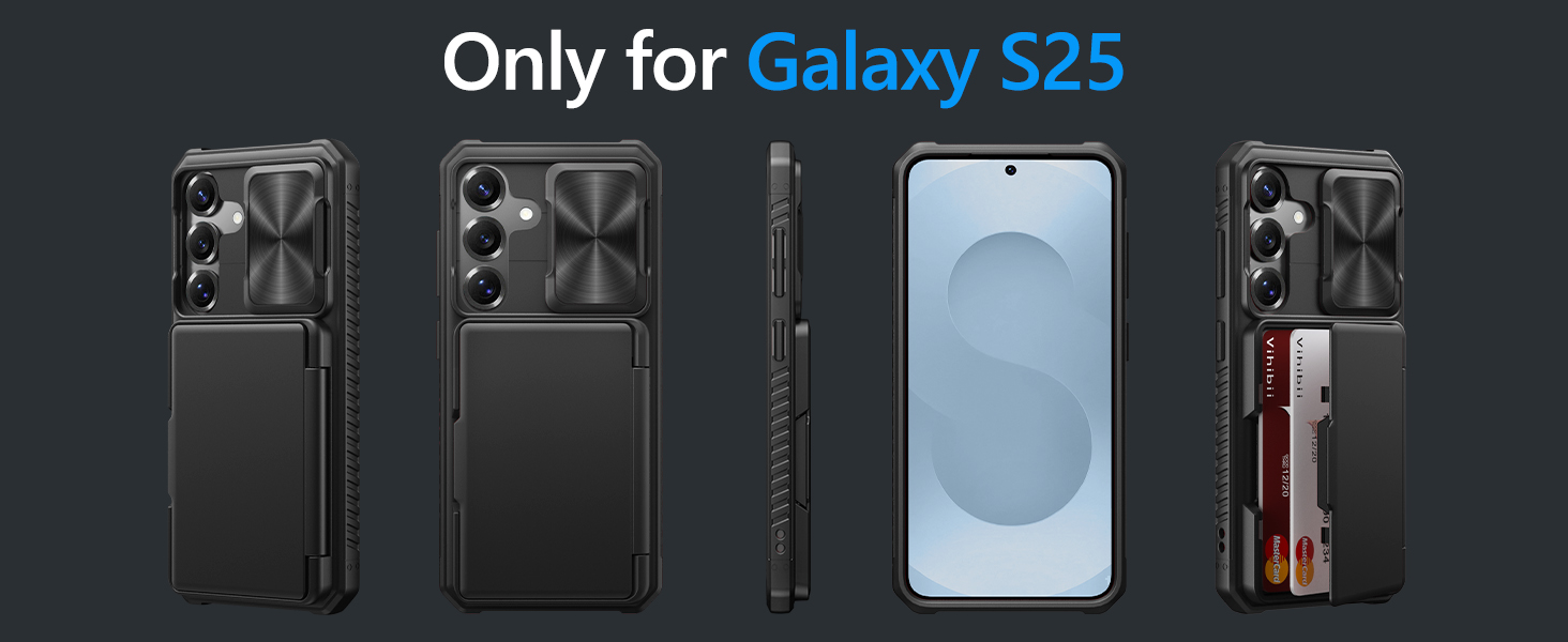 Amazon.com: Vihibii for Samsung Galaxy S25 Case with Card Holder
