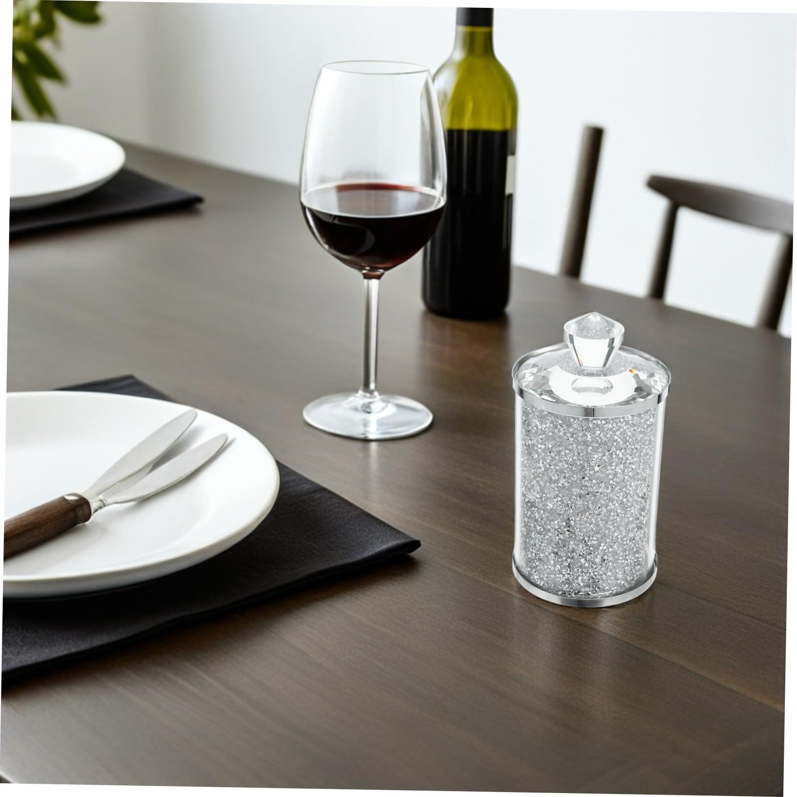 Tarro Cristal Almacenamiento Hermético con Tapa Diseño y Versátil para Café Té Azúcar y Especias Frasco Seguro para Cocina y Mostrador