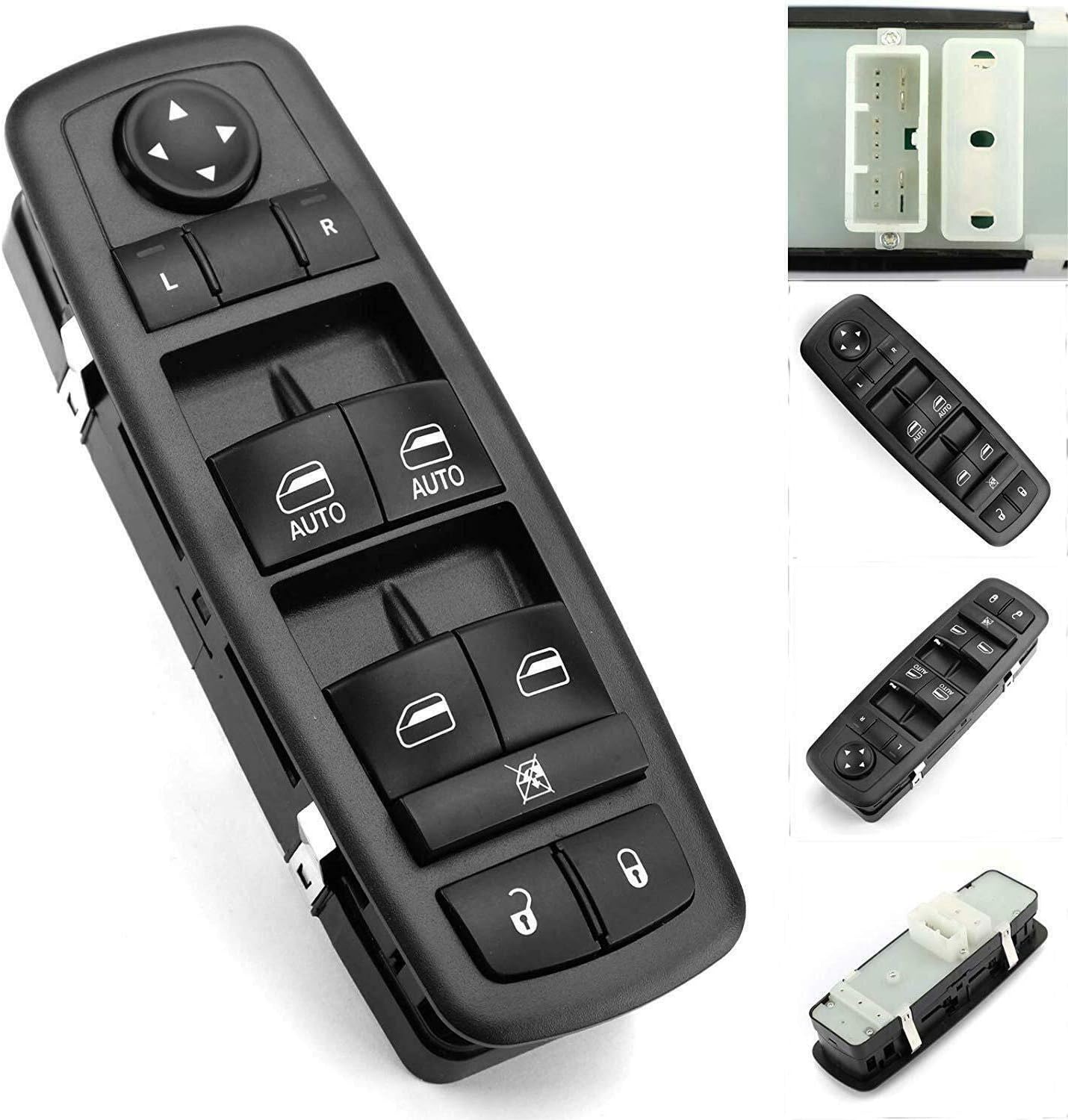 Driver Door Master Power Window Switch Fit for 2011-2014 Jeep Grand Cherokee Dodge Durango Replace OE # 68086693AC 68086693AD- Double Auto