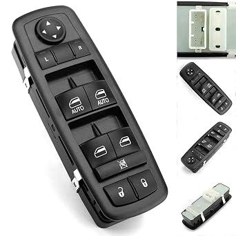 Driver Door Master Power Window Switch Compatible for 2011-2014 Jeep Grand Cherokee Dodge Durango Replace OE # 68086693AC 68086693AD- Double Auto 11 PINS, Please Check OE Number and Plug PINS