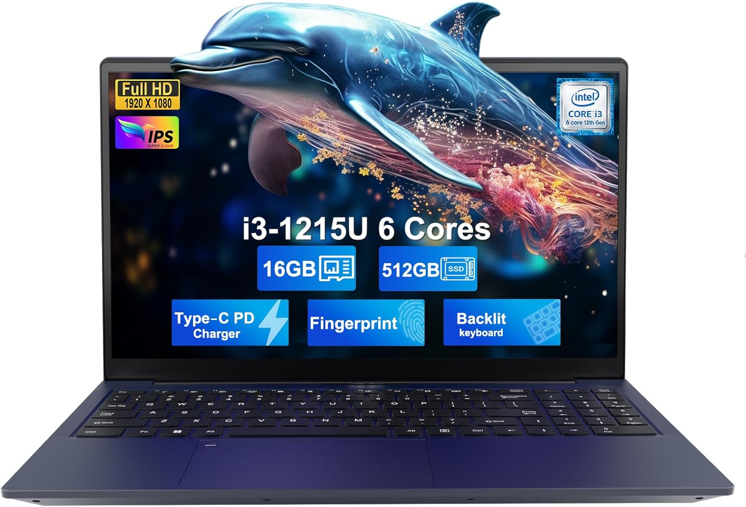 NIMO 15.6″ IPS FHD Student Laptop, Intel 6-Core i3-1215U, 16GB RAM, 512GB SSD (Beats R5 7520U, Up to 4.4GHz), 65W Type-C, Backlit Keyboard, Fingerprint, Wi-Fi 6, for Home & Business NIMO 15.6″ IPS FHD Student Laptop, Intel 6-Core i3-1215U, 16GB RAM, 512GB SSD (Beats R5 7520U, Up to 4.4GHz), 65W Type-C, Backlit Keyboard, Fingerprint, Wi-Fi 6, for Home & Business