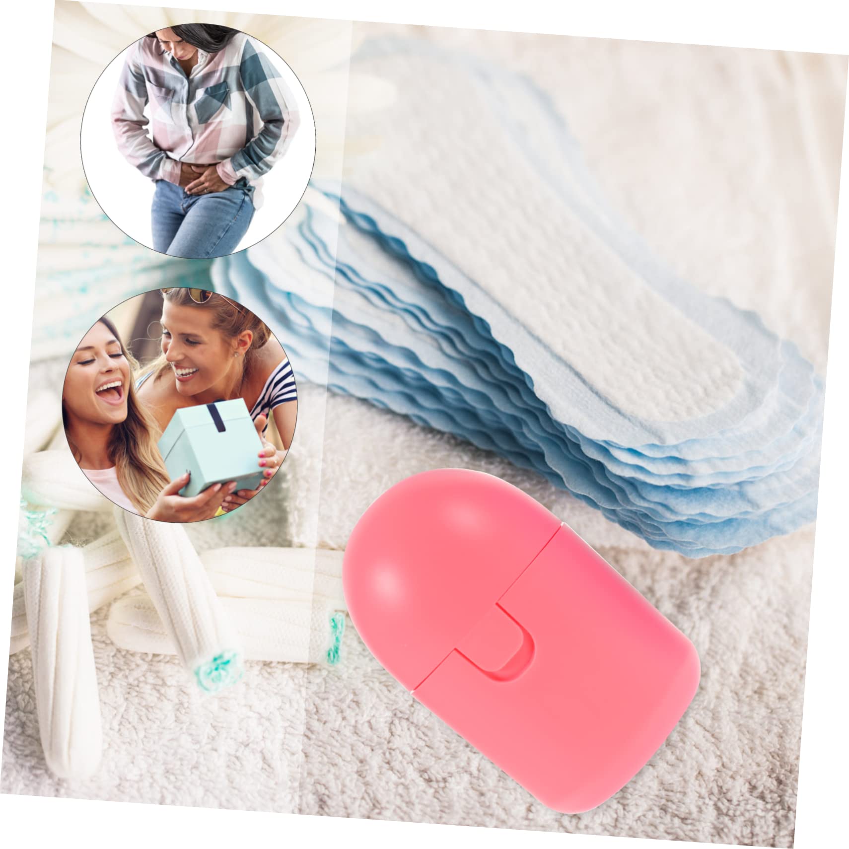 minkissy 2pcs Female Accessory Holder Instead Container Women Accessories Period Case Disc Personal Items Cleaner Wash Boil Pp