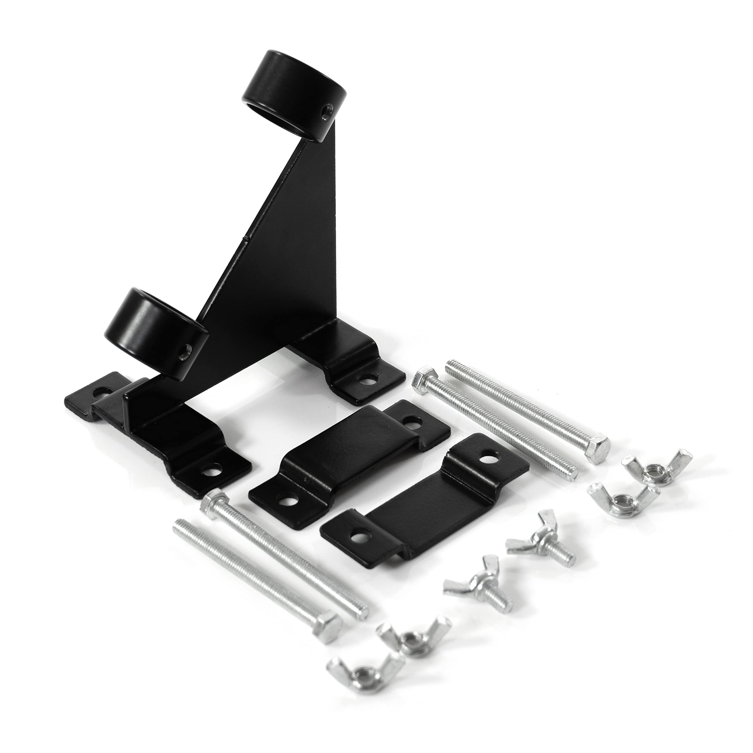 Three Eyed Queen Flag Pole Bracket for Balcony Railings, Porch