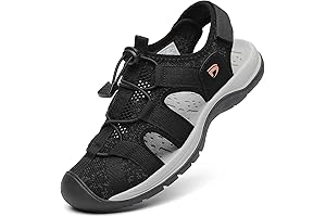 Women's Enclosed Toe Sport Sandals with Mesh for Hiking