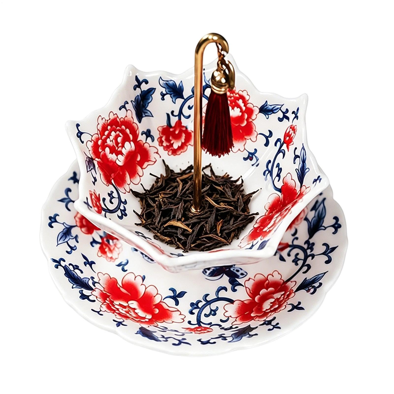 Infuseur à thé en céramique artisanale pour rituel de méditation et yoga