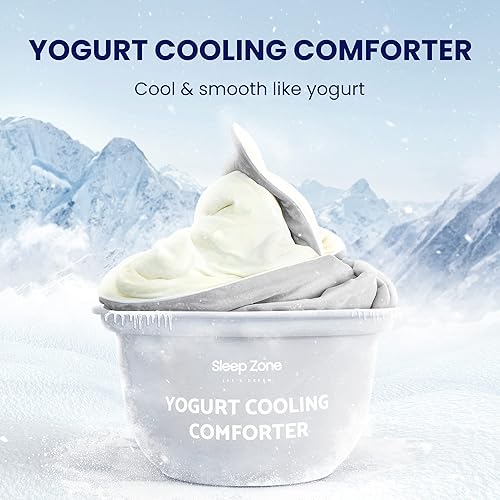 Miniatura 7 de SLEEP ZONE Edredón refrescante para personas que duermen con calor, tamaño matrimonialqueen, súper suave y transpirable, manta de verano de doble