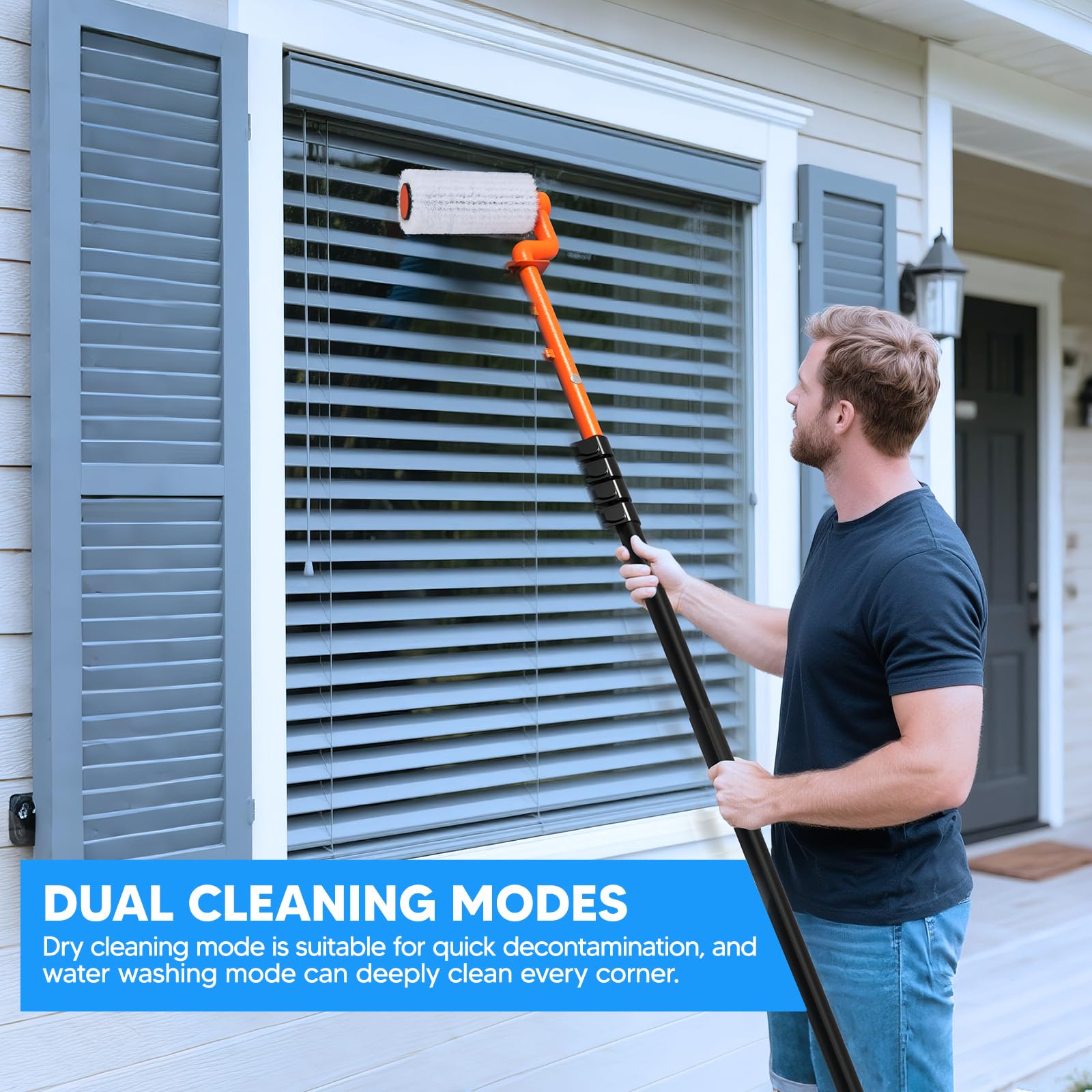 Brosse de Nettoyage Solaire pour Panneaux Solaires - Têtes de Remplacement, Brosse à Rouleau de Nettoyage pour Systèmes PV, Fenêtres, Toits de Patio, Vérandas