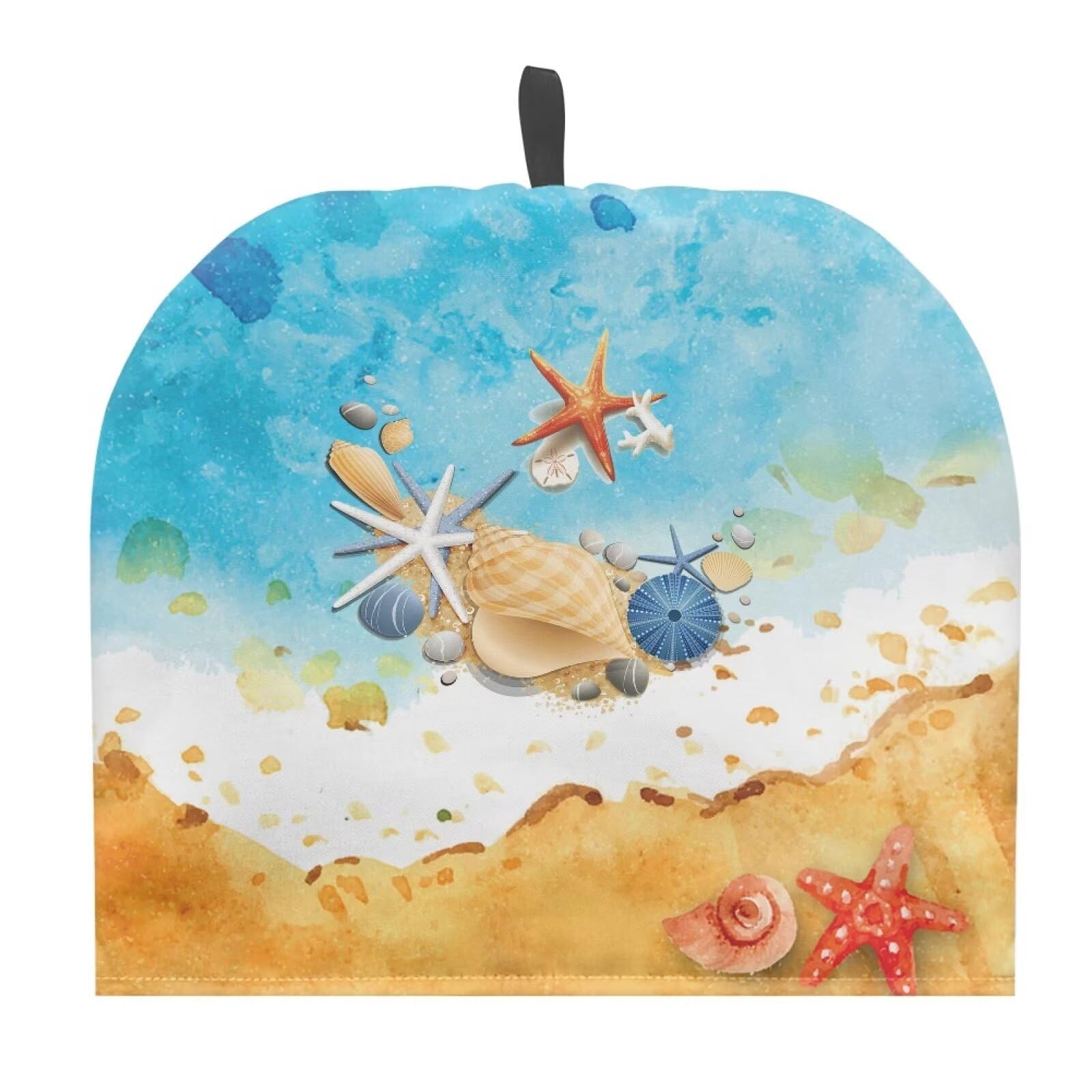 Sand Beach Starfish Tea Cozy for Teapot Cotton Extra Thick Wadding Tea Pot Cover Teapot Cozies Insulated Teapot Cozy for Tea Sets Tea Cozy for Mug Machine Washable