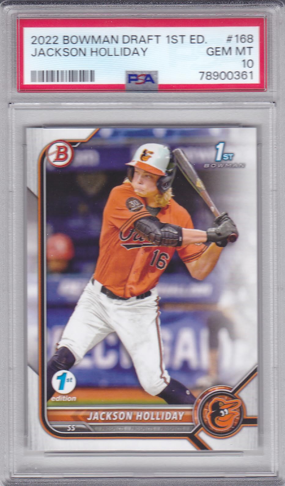 Amazon.com: 2022 BOWMAN DRAFT JACKSON HOLLIDAY 1ST EDITION ROOKIE 