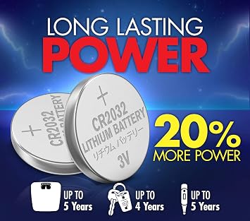 Powermax ACDelco 24-Count CR2032 Batteries, Lithium 3V Coin Cell Button Battery Pack for Watch and Small Electronics, 5 Year Shelf Life