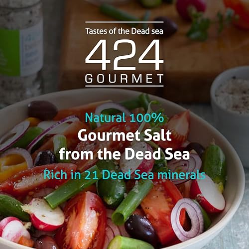 Miniatura 3 de Colección Gourmet Salt del Mar Muerto, sal Kosher con chile picante, todo natural, sin OMG, sal marina sin gluten, regalo de cocina premium (3.7