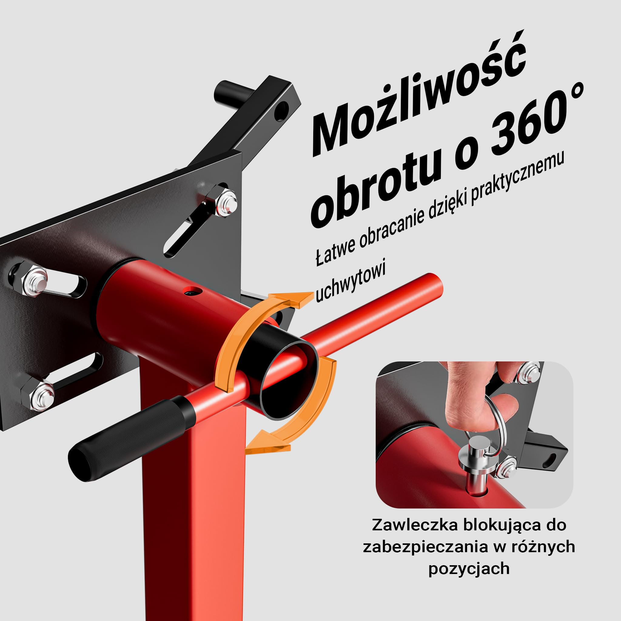 Wiltec Stojak do silnika do 570 kg, warsztatowy podnośnik stalowy z rolkami, obrotowy uchwyt do montażu naprawy i serwisu jednostek napędowych