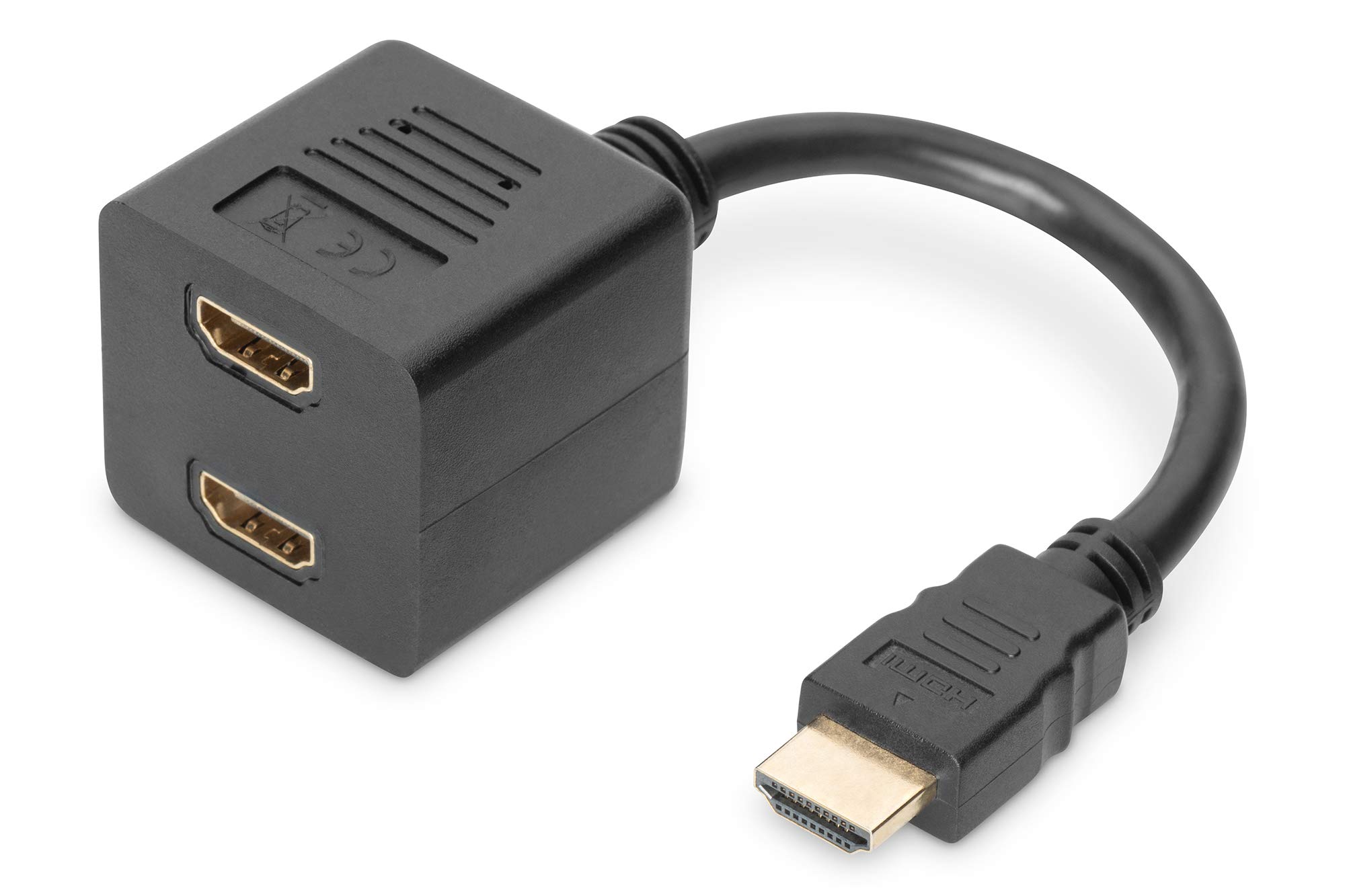 DIGITUS HDMI Graphics Adapter HDMI Type A to 2x HDMI Type A Full HD 60Hz 1920 x 1200 Pixels Black