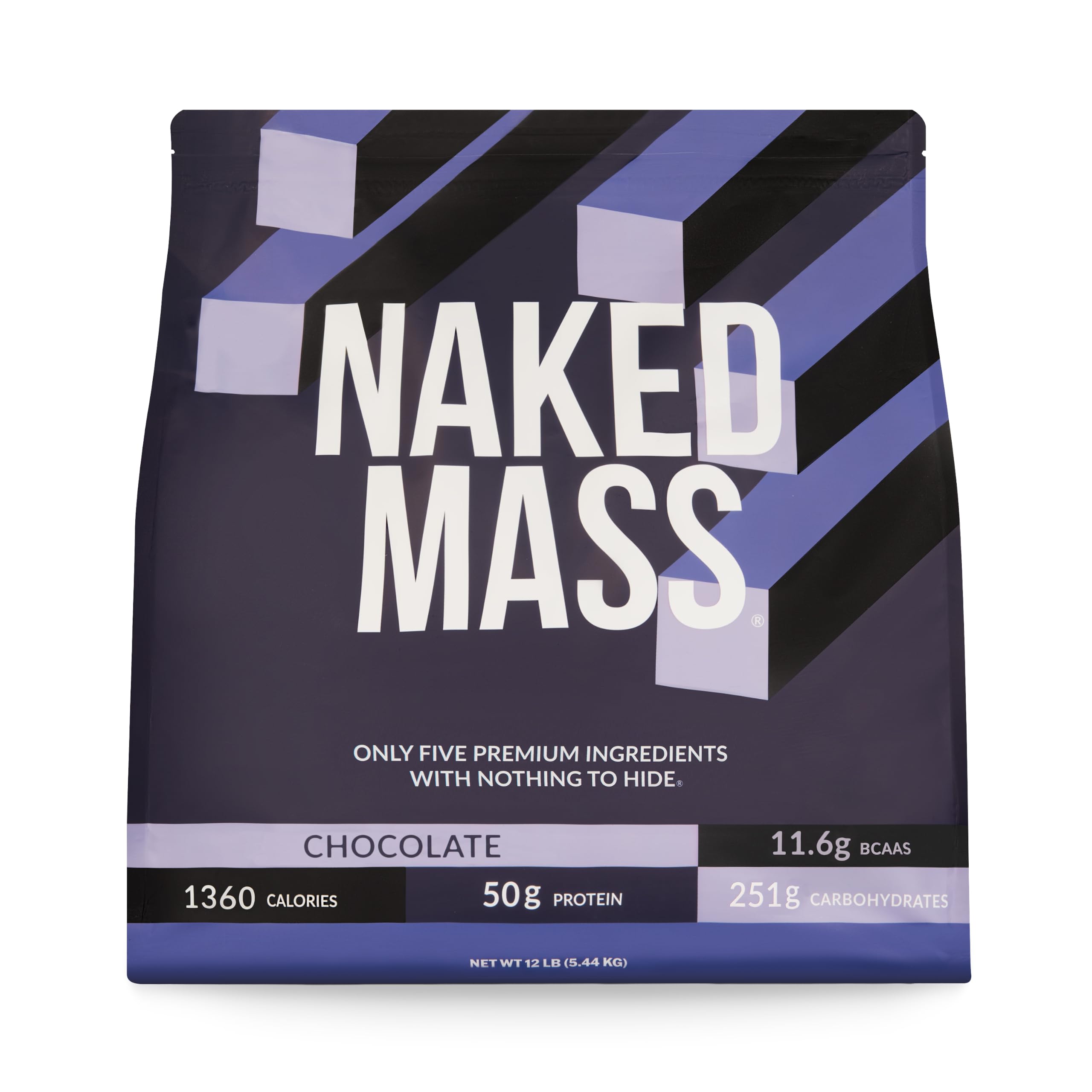 NAKED Mass - Natural Weight Gainer Protein Powder - 8 LB Bulk, NSF Certified, GMO Free, Gluten Free & Soy Free. No Artificial Ingredients - 1,250 Calories per Serving — Amazon image 17