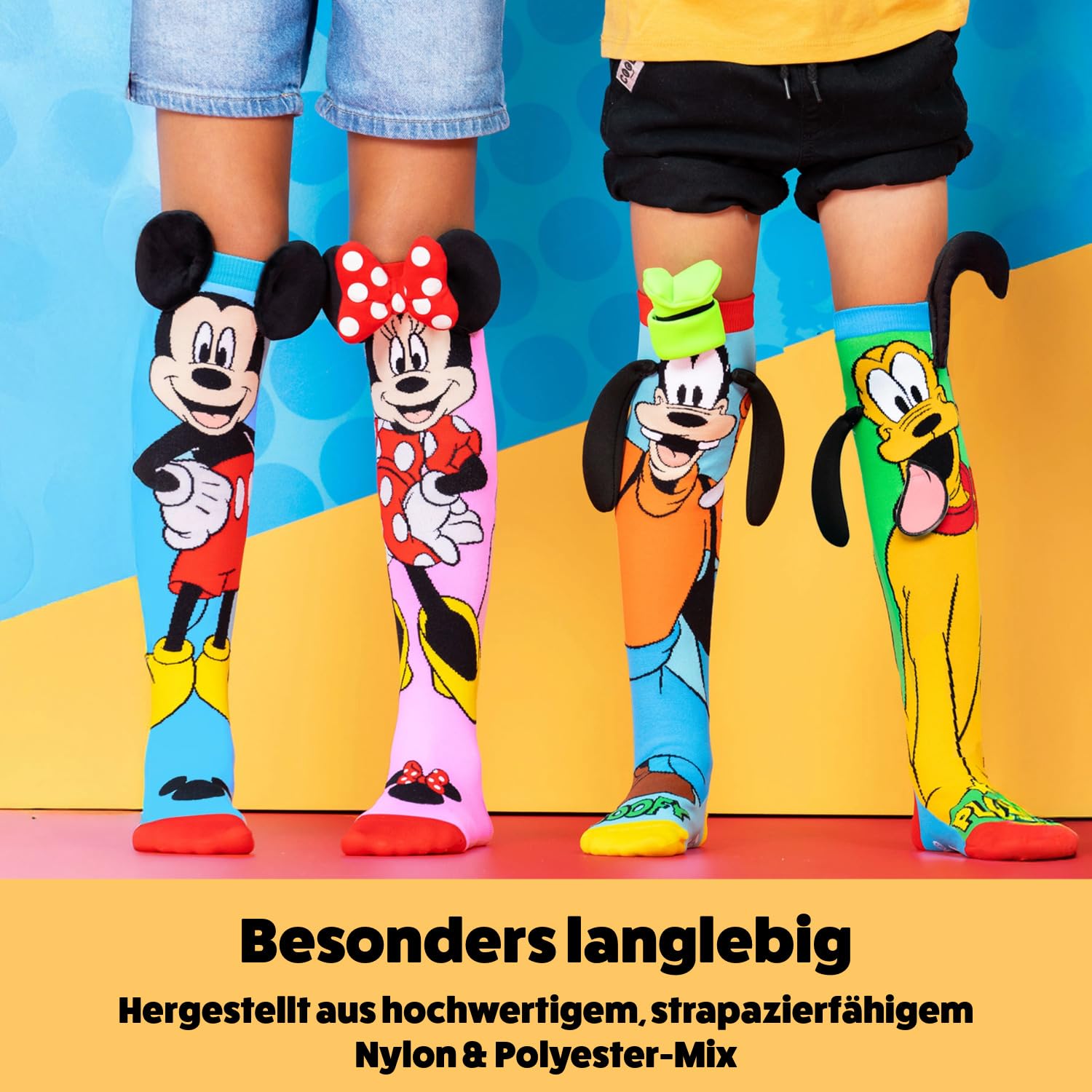 Madmia Dziewczęce skarpetki Disney Pluto & Goofy para skarpetek, kolorowe, 6-99, kolorowy, 6-99