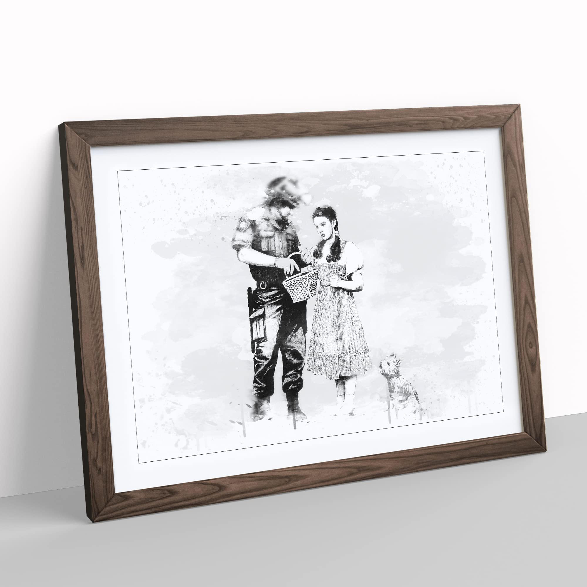 Banksy Stop Search Dorothy Graffiti Wall Art V4 Modern Framed Wall Art Print - Image 2