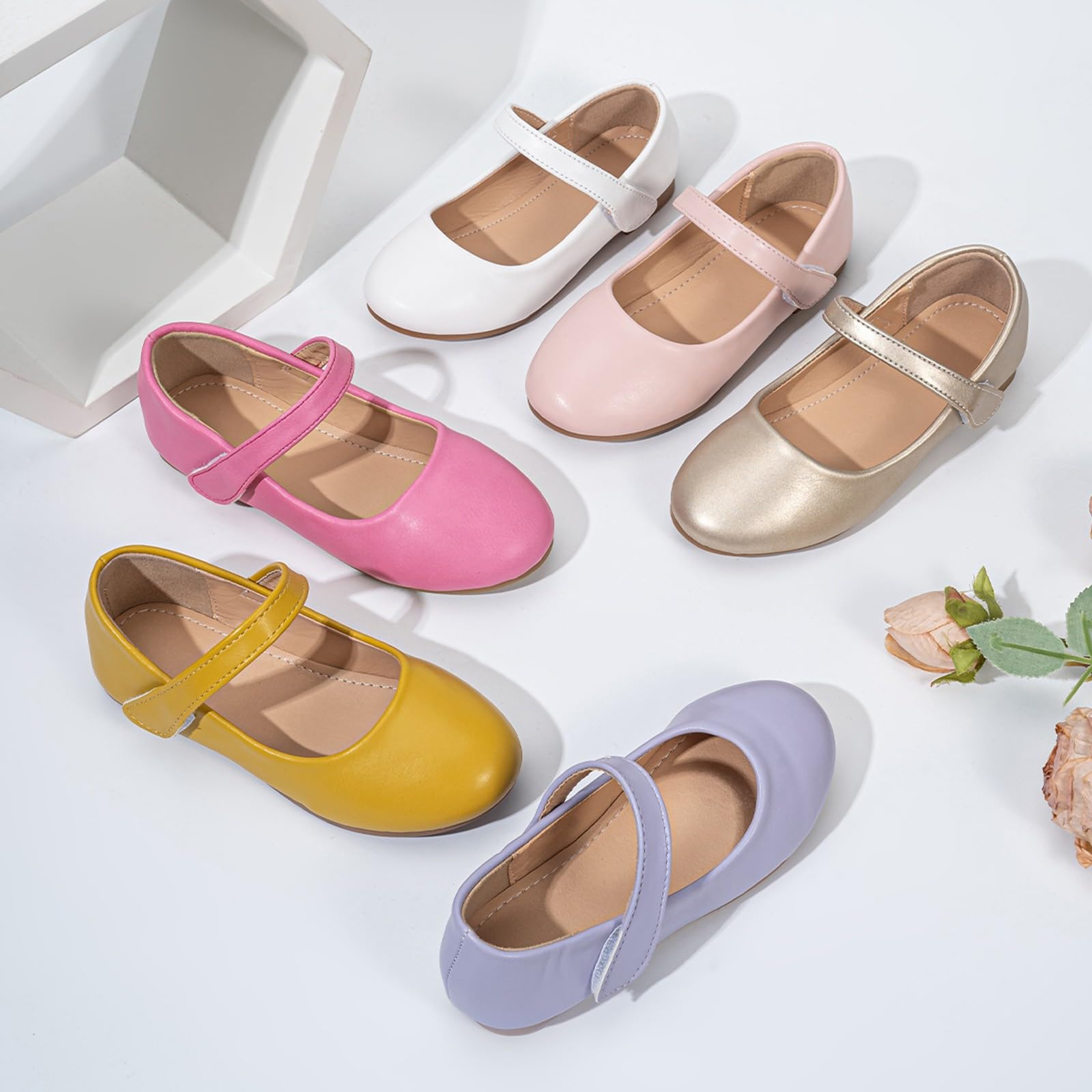 Generisch Mädchen Abendschuhe Mary Jane Halbschuhe Ballerinas Kinder Prinzessinnenschuhe Hochzeitsschuhe Flache Baby Abendschuhe Party Schulschuhe Geeignet Für Hochzeiten Geburtstagsfeiern Campus