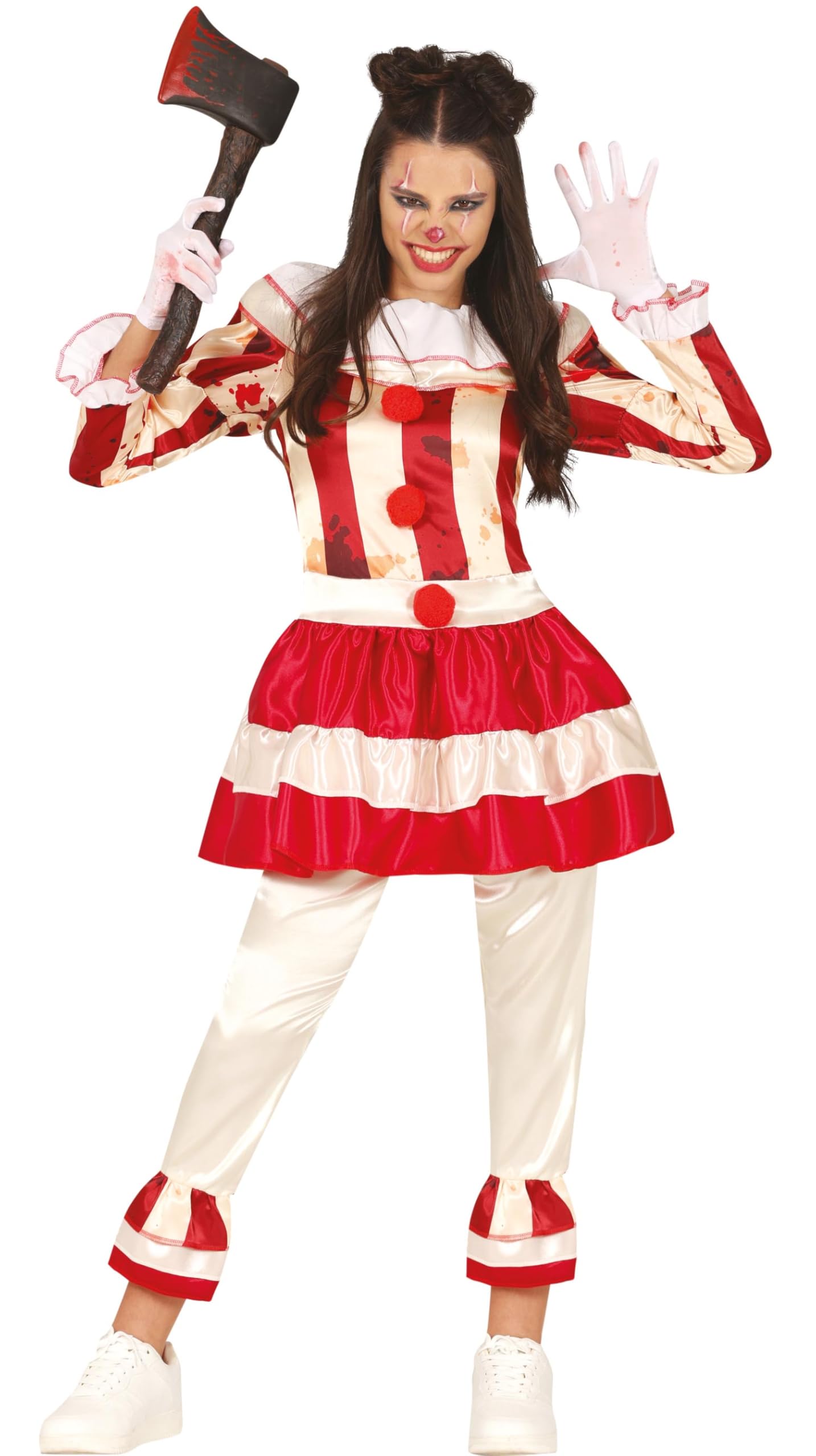 Fiestas Guirca Women's Clown Costume Medium Beige