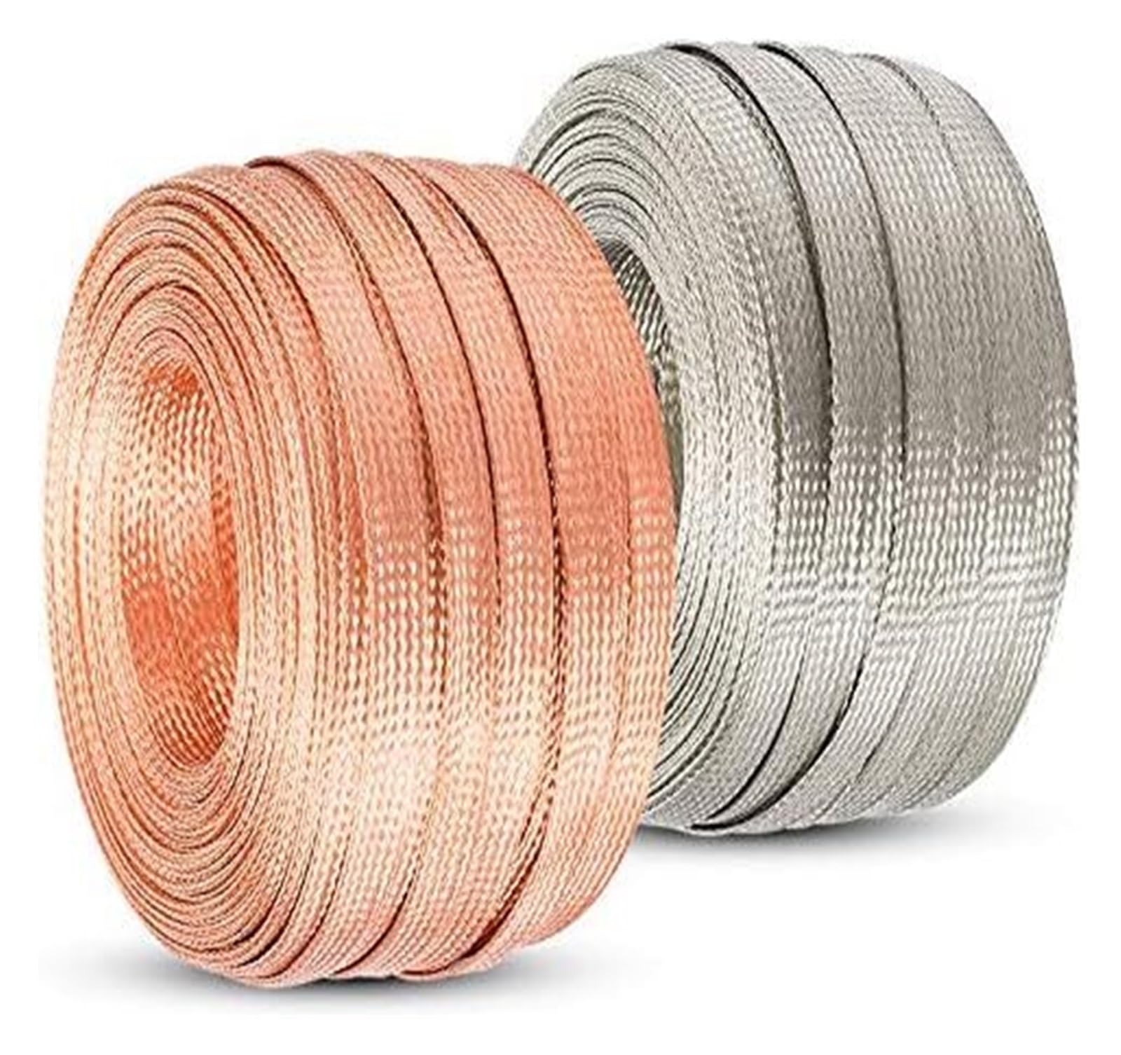 Geflochtenes Erdungsband, Auto-Erdungsband, flacher, geflochtener, verzinnter Kupferdraht, 1 mm x 5–8 10 m(4#)