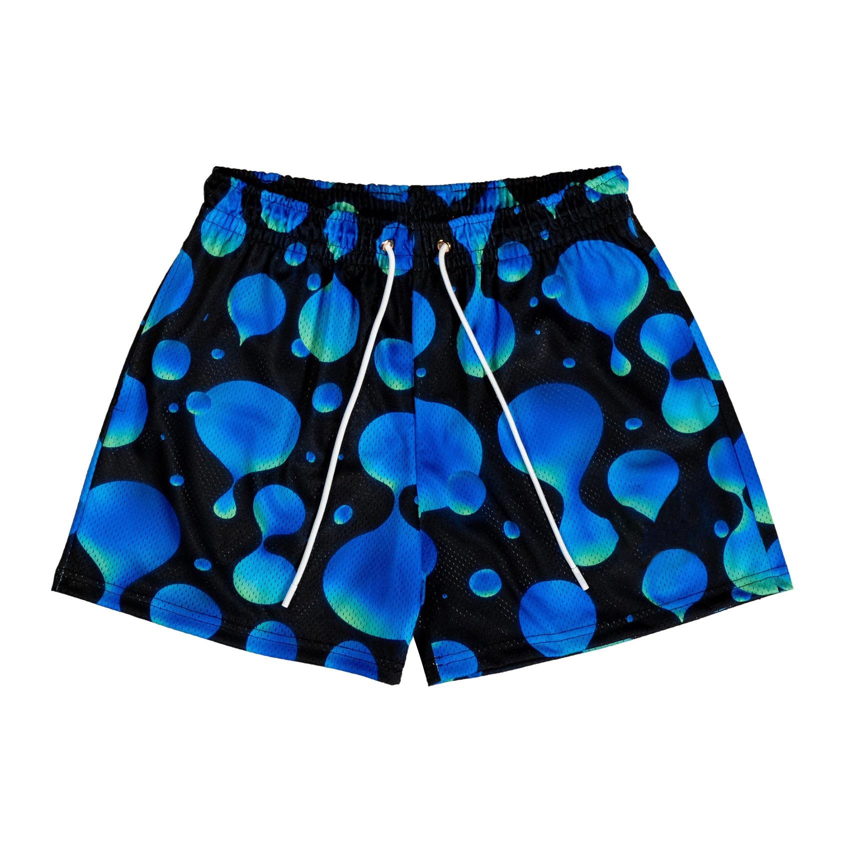 DIOTSR Mens Art Graphic Basketball Shorts Casual Athletic Running Shorts Cool Streetwear Designer Shorts Drawstring