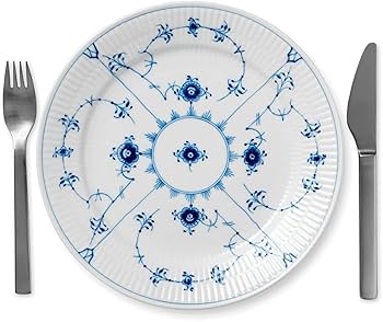 ロイヤルコペンハーゲン　ブルーフルーテッド　平皿　約25cm 25.7.27−1 ロイヤルコペンハーゲン（Royal Copenhagen） ブルー