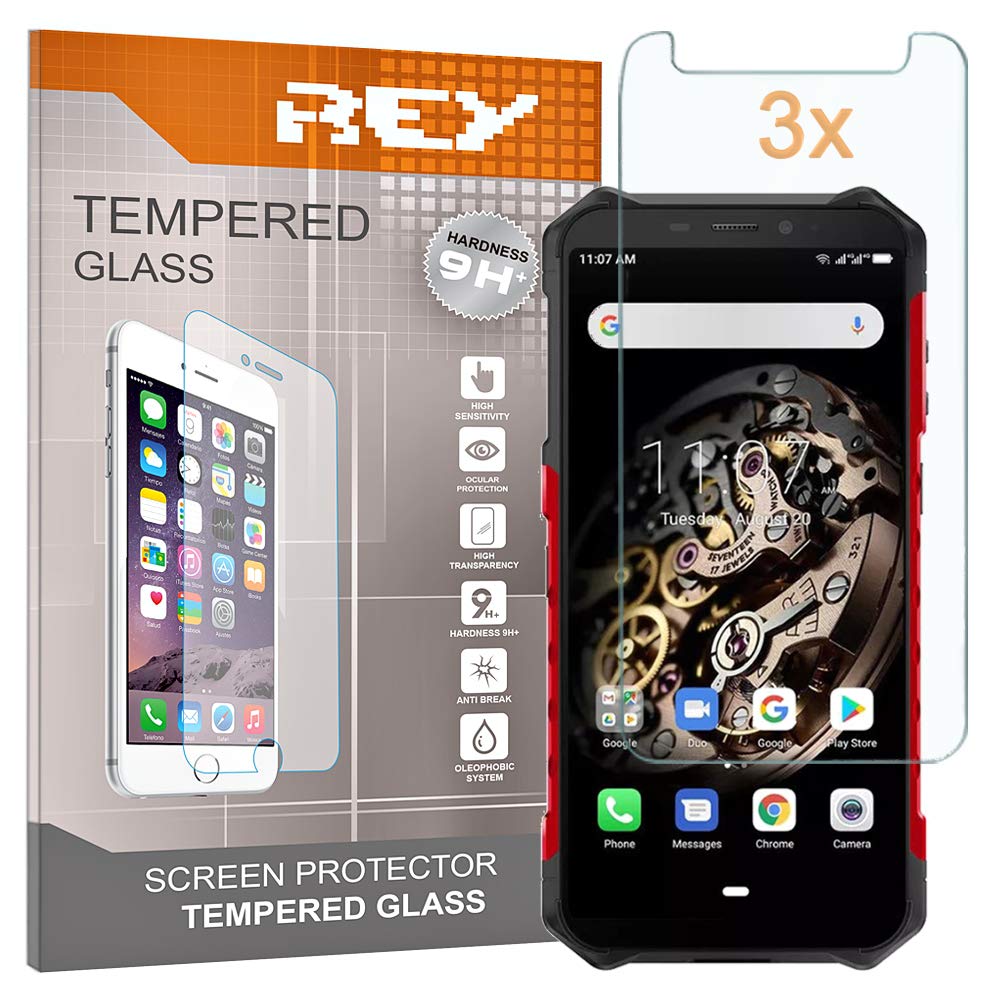 REY Pack 2X Pellicola Salvaschermo Per ULEFONE Armor X12 Pro Vetro Temperato Di Qualit Premium