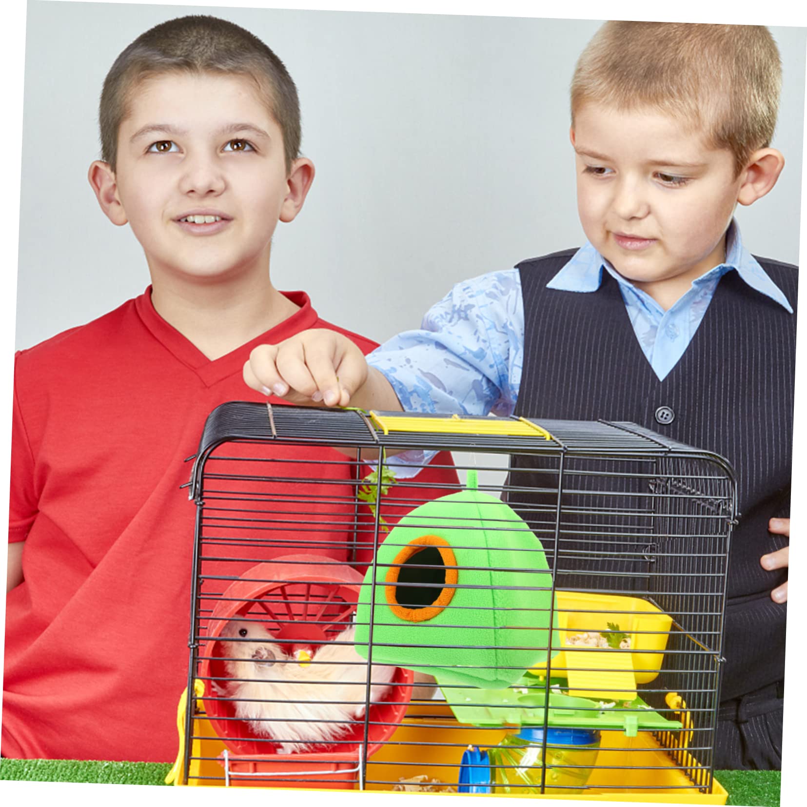 Mipcase 5 Piezas Nido De Hámster Cama De La Cueva del Hurón Pequeña Casa De Hámster Hamaca De Peluche De Hámster Hamaca para Gatos Gatito Tumbado Hamaca Algodón Familiar Juguete