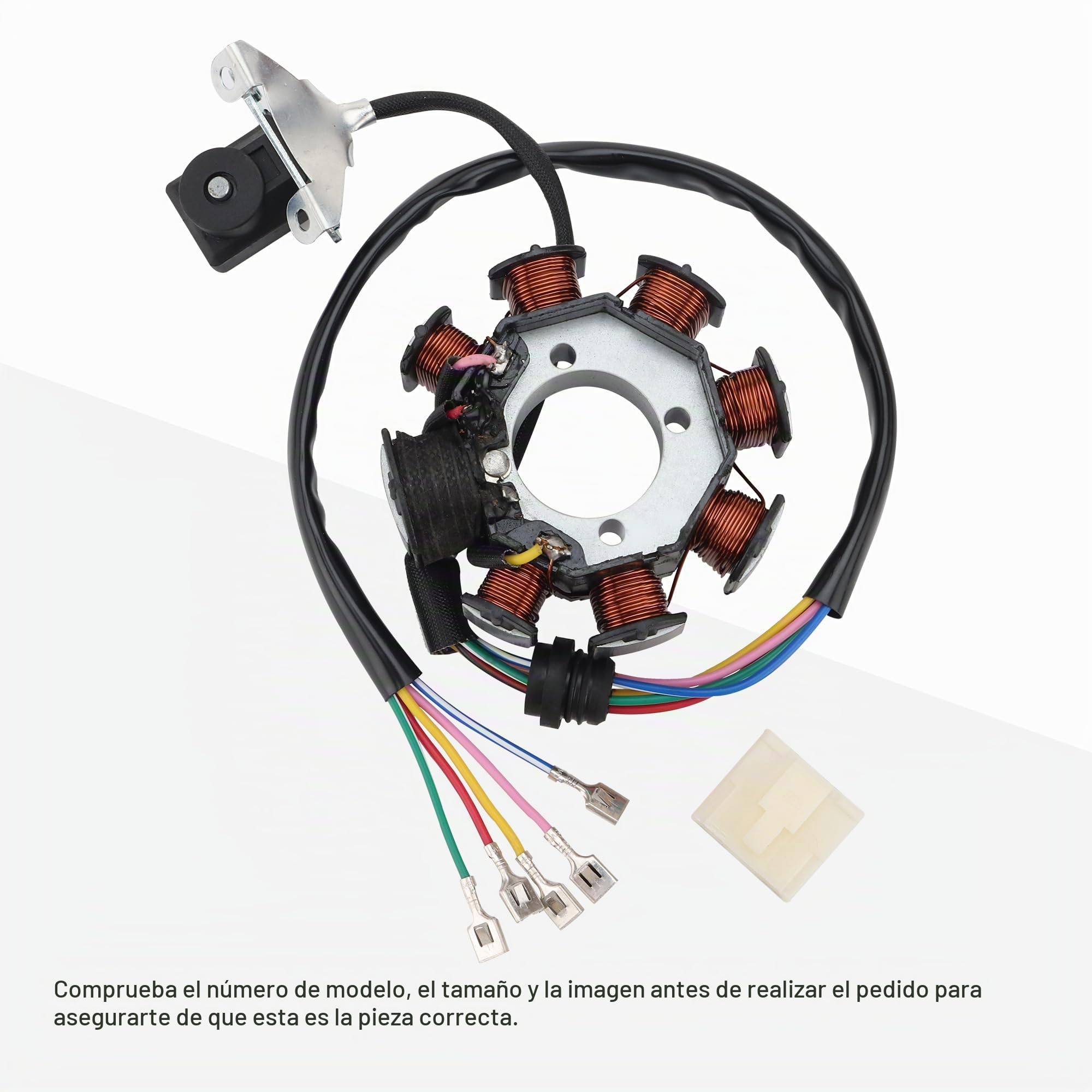 GOOFIT Generador Encendido Bobina Estator MagnéTica 8 Bobinas Y 6 Cables Reemplazar Para 125z 150sz Dm150 Rc125 Ft150 CG 125cc 150cc 200cc 250cc ATV Quad Dune Buggy Dirt Pit Bike Pro Trail Bike Kart