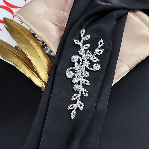 Miniatura 5 de Jerler Apliques de diamantes de imitación de cristal costura en cinturón, Apliques-10