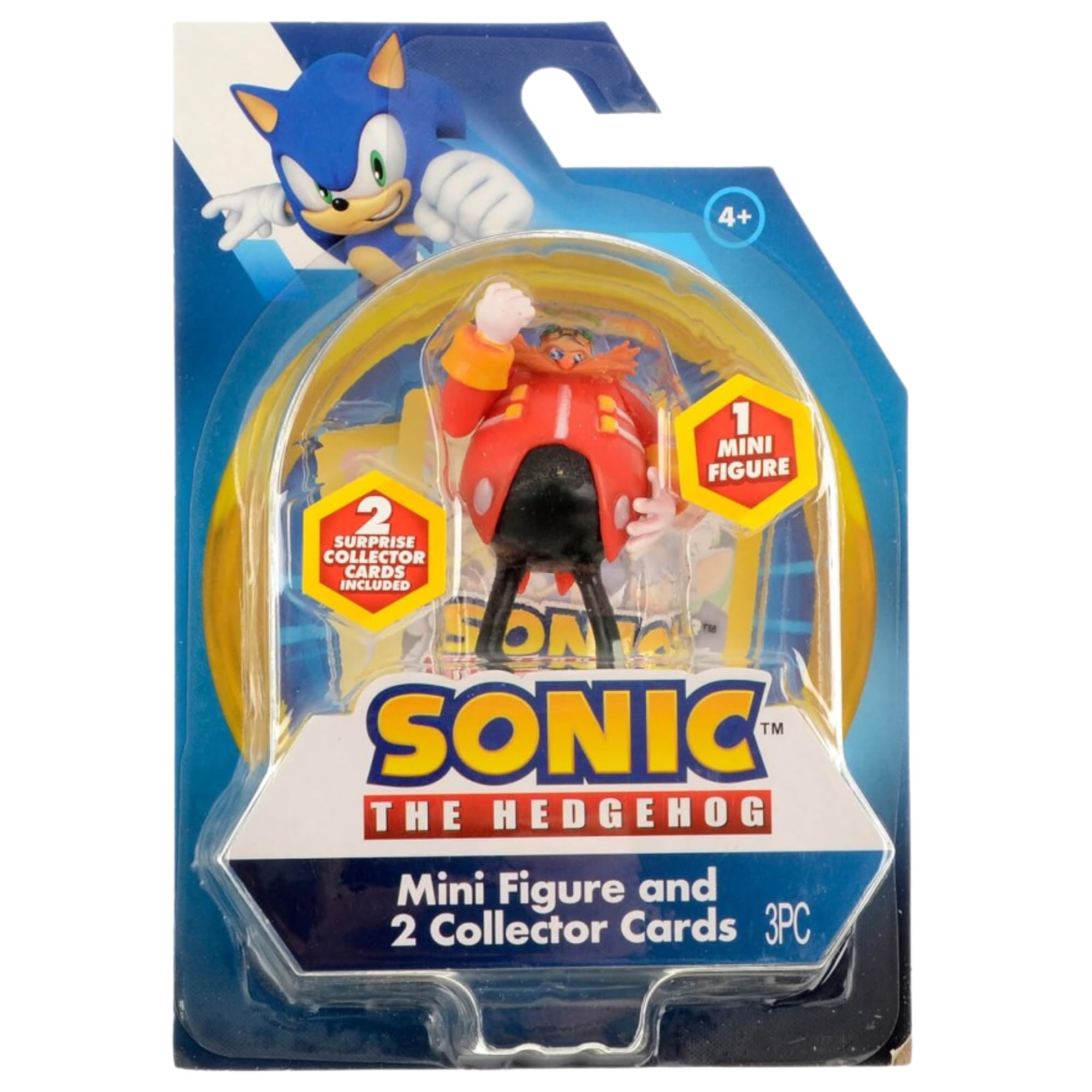 Sonic The Hedgehog Bewegliche Actionfiguren, 7,6 cm, 8 cm, komplettes Set mit allen 6 Stück – Sonic, Amy Rose, Shadow, Tails, Knuckles & Doctor Edgeman
