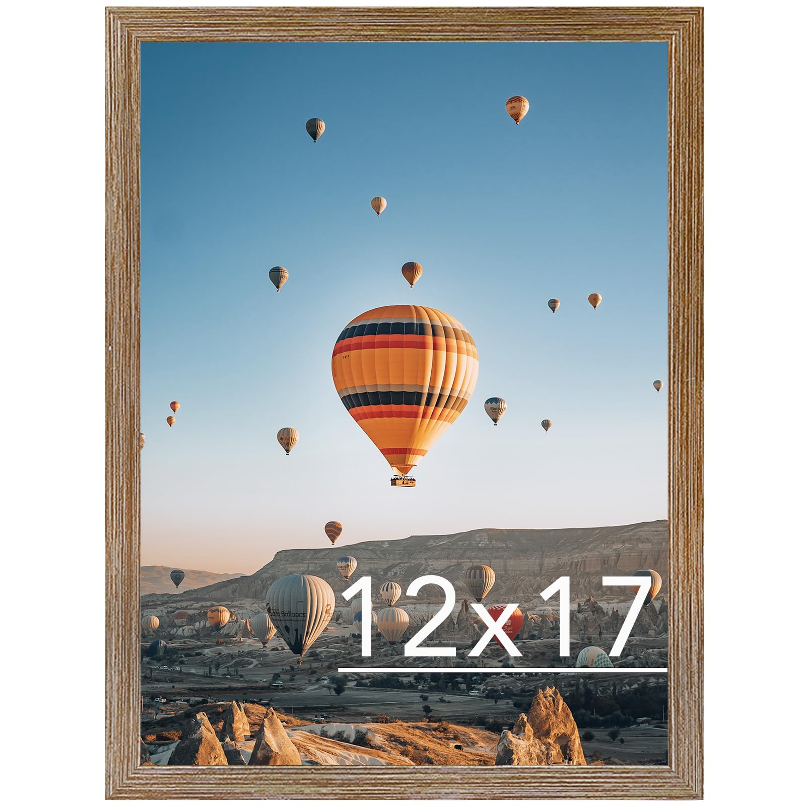 Amazon.com - JCJMY 12x17 Picture Frame Rustic Brown for Wall