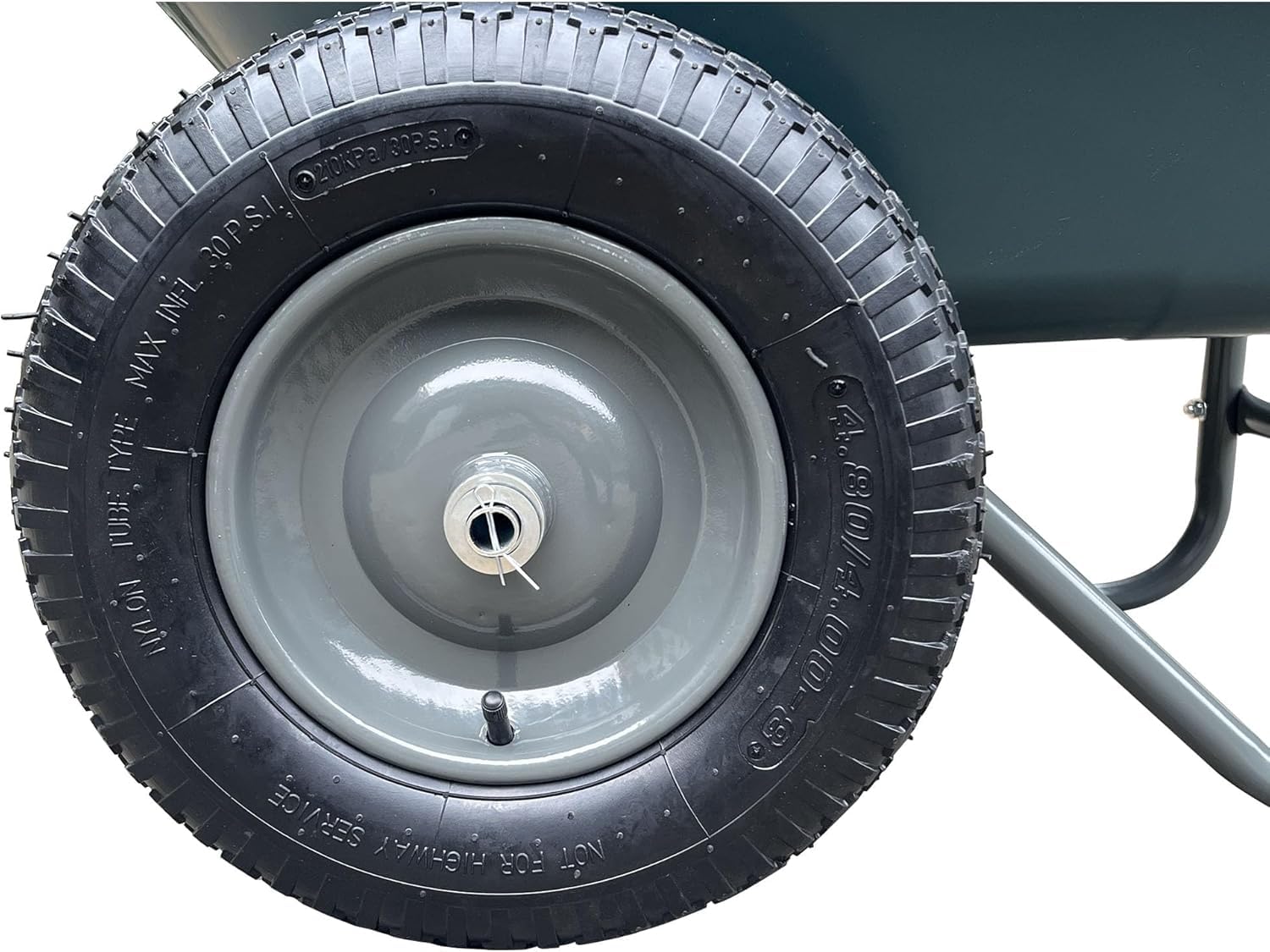 Schwerlast Gartenwagen 2-Rad mit Kippfunktion, 600 kg Tragkraft, Handwagen mit Polywanne & Stahlrahmen, Ergonomischer Griff, rostresistent – Ideal für Garten, Hof & Outdoor