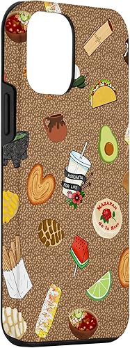 Miniatura 3 de Funda para iPhone 12 mini marrón Antojitos comida mexicana Latina Tacos Pan Dulce