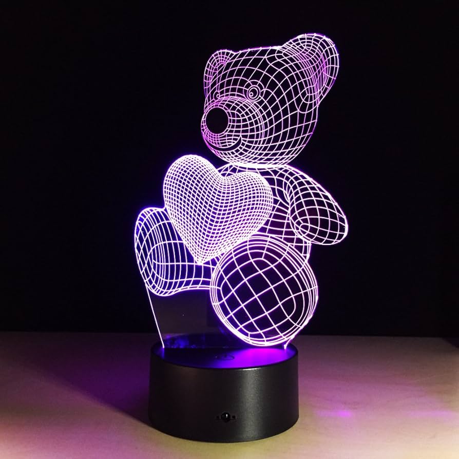 らぶぶ 3d creative visualization lamp オマケ付き らぶぶ 3d creative visualization lamp オマケ付き らぶぶ 3d