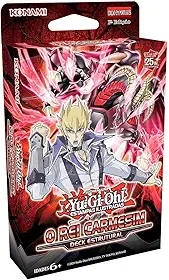 Konami Deck Estrutural Yu-Gi-Oh! O Rei Carmesim - Cartas Colecionáveis - 50 Peças