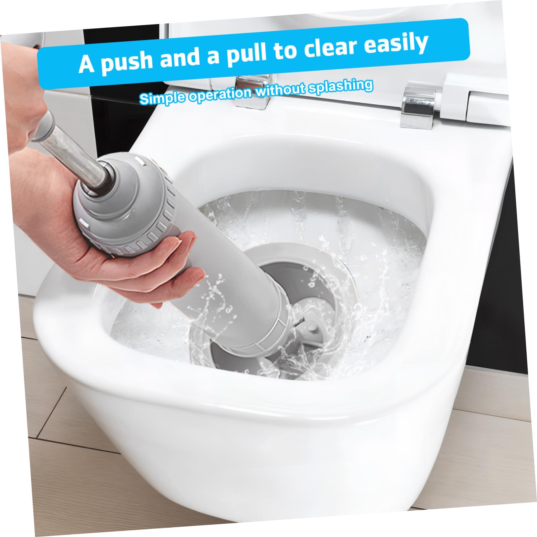 Sturalavandini Ad Aria Compressa Ad Alta Pressione Pistone per Sbloccare Water Strumento per Disgorgare Scarichi Design Curvo per Massima Aspirazione e Uso Facile