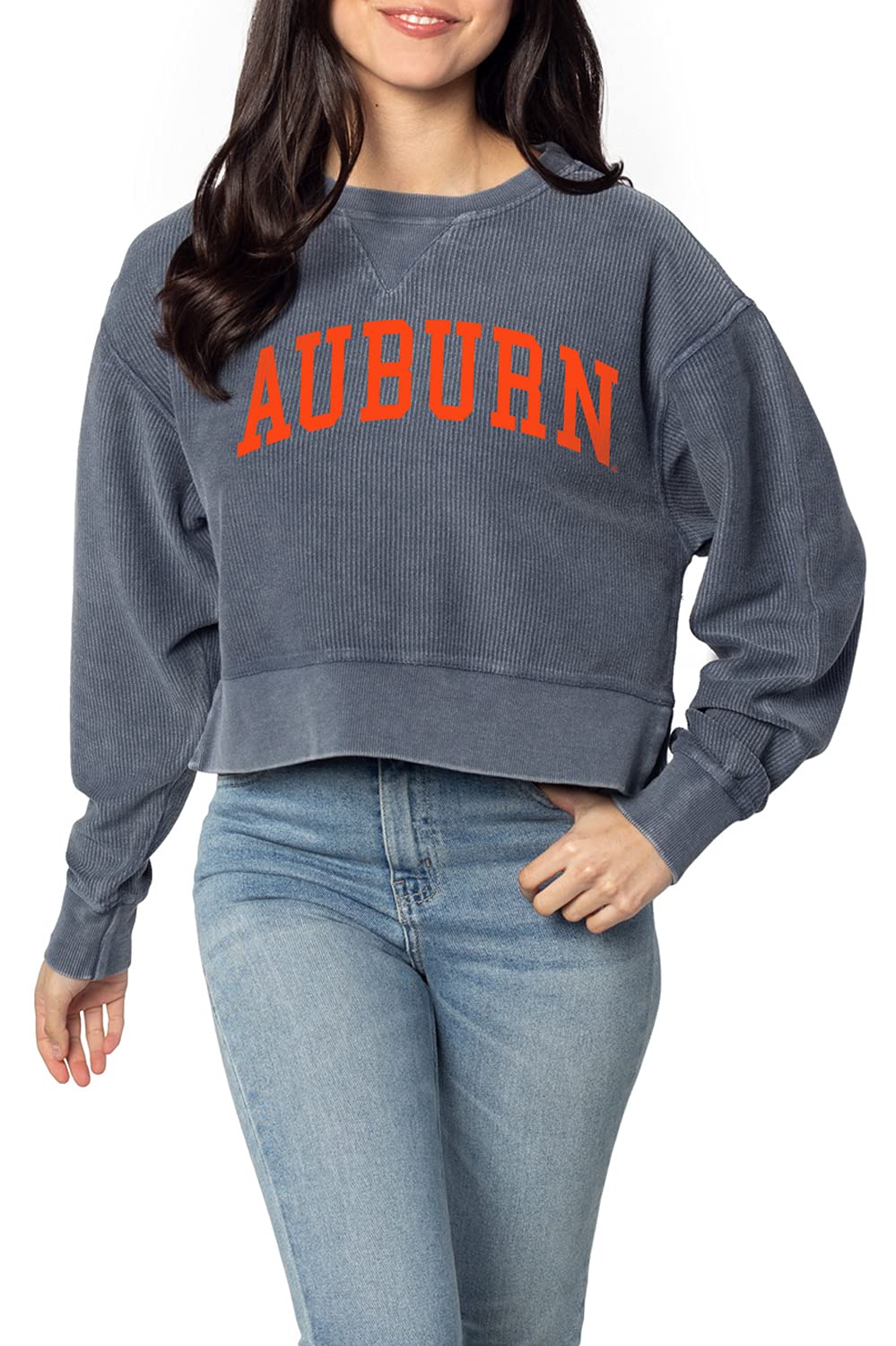 chicka-d NCAA womens Corded Boxy Pullover
