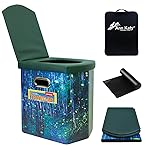 Ann Katy Portable Toilet for Adults, XL Camping Toilet, Foldable Portable Potty for Camping, Car, Boat, Hiking, Beach, RV