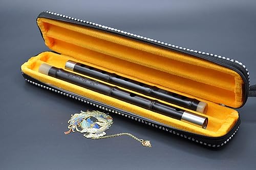 Miniatura 6 de Flauta profesional chino D key Dizi para principiantes con membrana libre y pegamento conjunto tradicional chino envejecido instrumento de palisandro