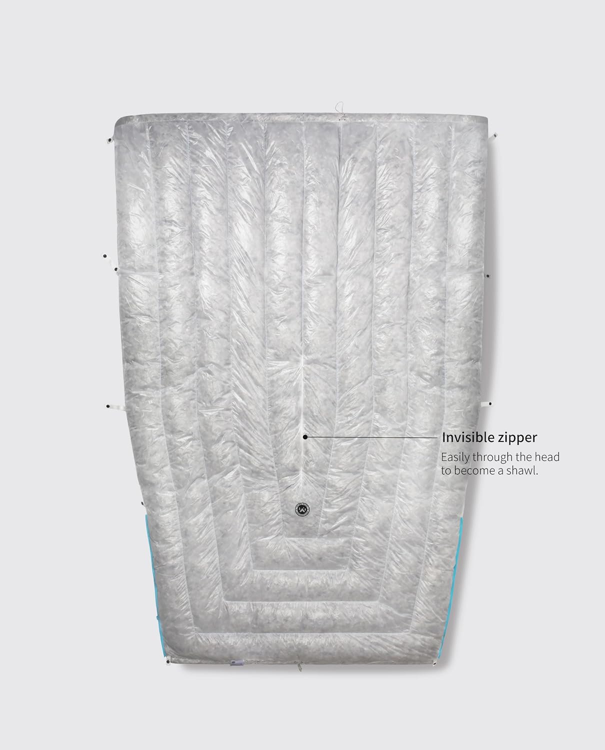 Tiny PRO Series 10D Lightweight 800FP Wearable Down Sleeping Bag Quilt for Backpacking Camping Adult Outdoor Travel Sleeping Bag