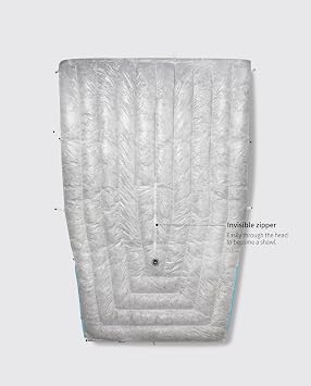 WIND HARD Tiny PRO Series 10D Lightweight 800FP Wearable Down Sleeping Bag Quilt for Backpacking Camping Adult Outdoor Travel Sleeping Bag